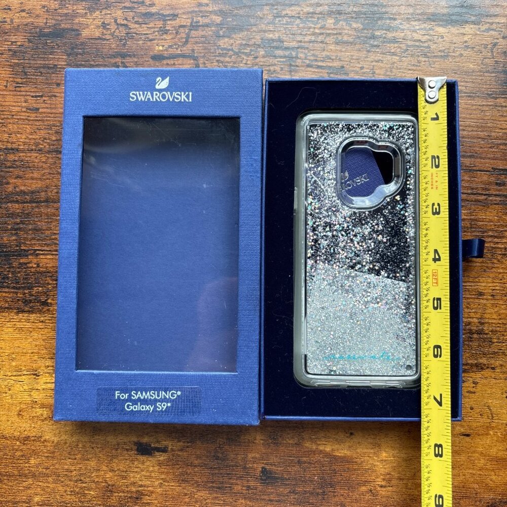 Swarovski Crystal Samsung Galaxy S9 Case Clear Glitter Back Protective Cover In - Picture 6 of 10